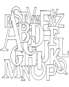 ABC Coloring - Alphabet Pages