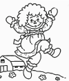 Raggedy Ann - Cartoons Coloring Pages
