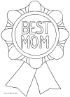 Mothers Day - Holidays Coloring  Pages