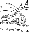Trains - Transportation Coloring  Pages